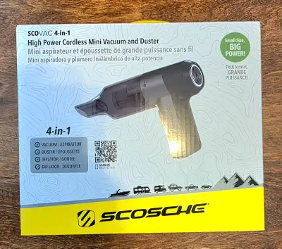 Scosche SCOVAC 4-in-1 High Power Cordless Mini Vacuum Cleaner, View more