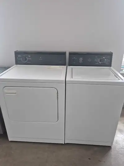 Washer/ Dryer Set is in great working condition Washer (apartment size) 24" Dryer : 29"