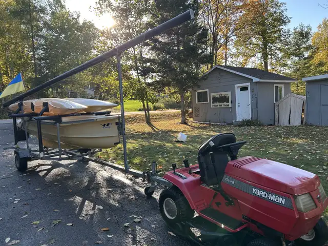 Nice WindRider 17 trimaran, galvanized trailer, $7995 obo. in Sailboats in Gatineau - Image 4