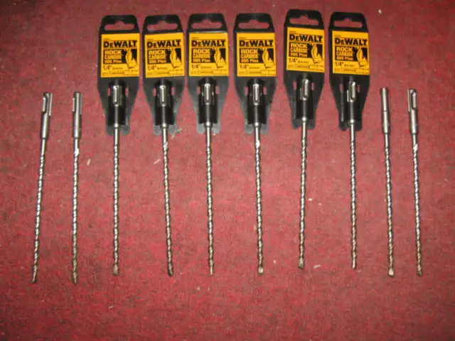 5 x DeWalt DW5418 507 Rock Carbide SDS Plus 1/4 x 6 x8-1/2 Hamme62863732747138124