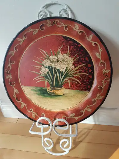 Assiette décorative avec support, View more
