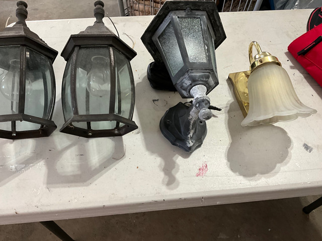 Outside lights fixtures $ 3.00 each in Outdoor Lighting in Bedford