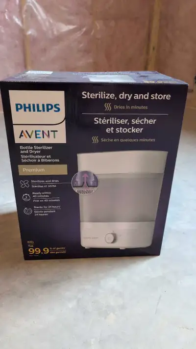 Sterilizer for baby items.
