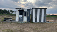 Steel building on large C Cannel skid 