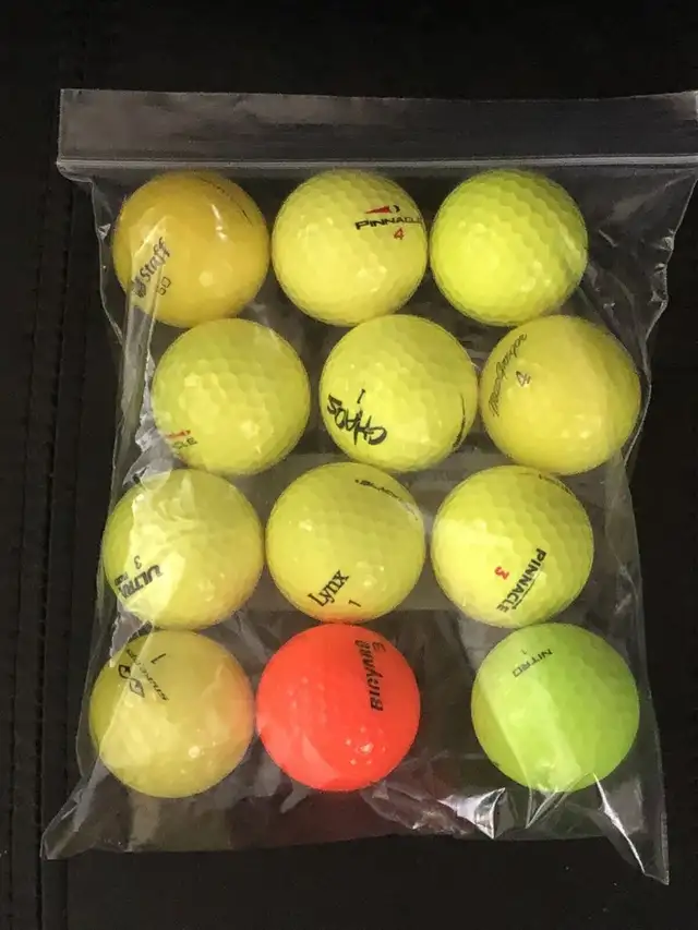 One dozen mint condition coloured golf balls as shown in Other in City of Toronto - Image 2
