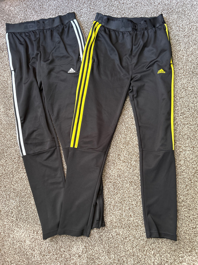 Boys adidas soccer pants x2 (sz 13-14youth) in Kids & Youth in Calgary