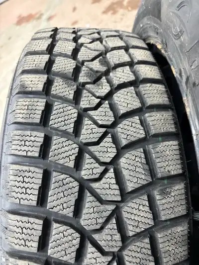 Used less than 2 months. Tires like new. 225/60R17 Haida Winters on 17" rims. Were on a Ford Escape....