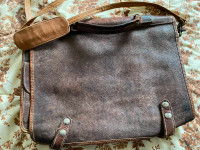 Vintage Roots Leather Satchel/Messenger Bag