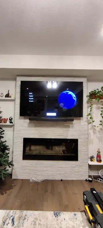 HANDYMAN SERVICES ... Tv wall mount installation Electric fireplace installation Soundbar installati...