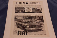 1963 Fiat 1500 Spider Original Ad