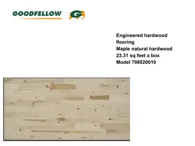 Hardwood Flooring Maple Natural Colour 23.31 sq feet per box, View more