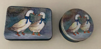 Vintage 80's Winter Geese Playing Card Set with 2 Decks etc..
