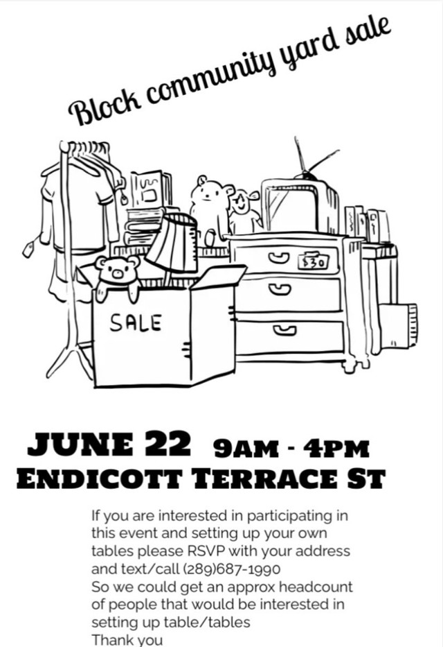 Save the date ! Large community yard sale welland  in Garage Sales in St. Catharines