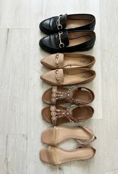 Women shoes bundle- H&M & Suzy loafers, Aldo sandals, and flats, View more