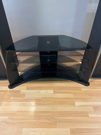 Glass TV stand in excellent condition