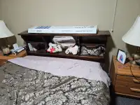 Wooden queen size bed