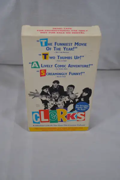 Clerks - Demo Tape - VHS - Kevin Smith - Full Length Screener, View more