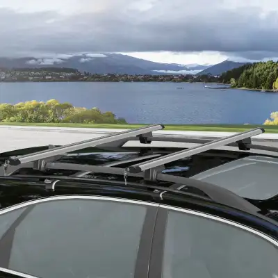 2pc Roof Rack Car Roof Top Lockable Aluminum Cross Bars, View more