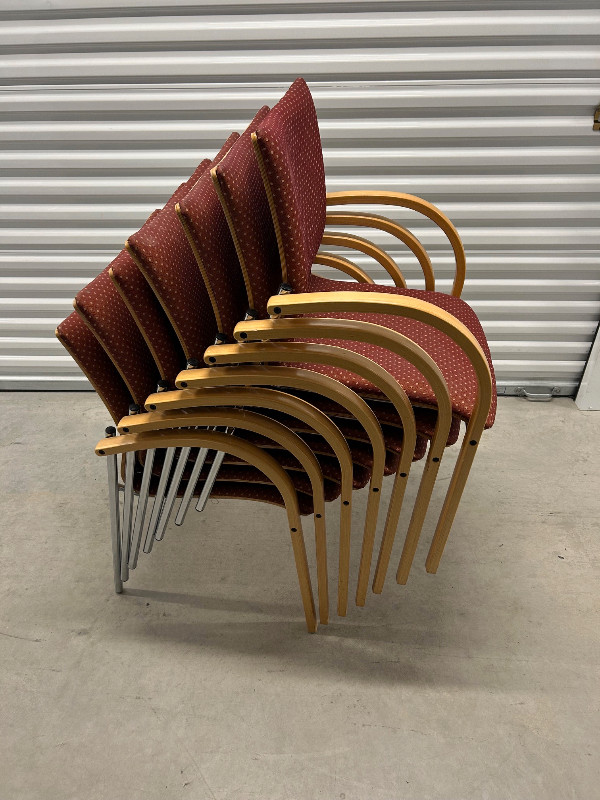 Krug  "Bali"  stacking chairs ( 60 Available)  - Maple Arms/Back in Chairs & Recliners in City of Toronto - Image 2
