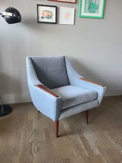 Mid Century Modern Teak Armchair - completely rebuilt, View more