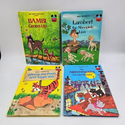 Disney Grolier Book Club Books Bambi Lambert Winnie The Pooh The, View more