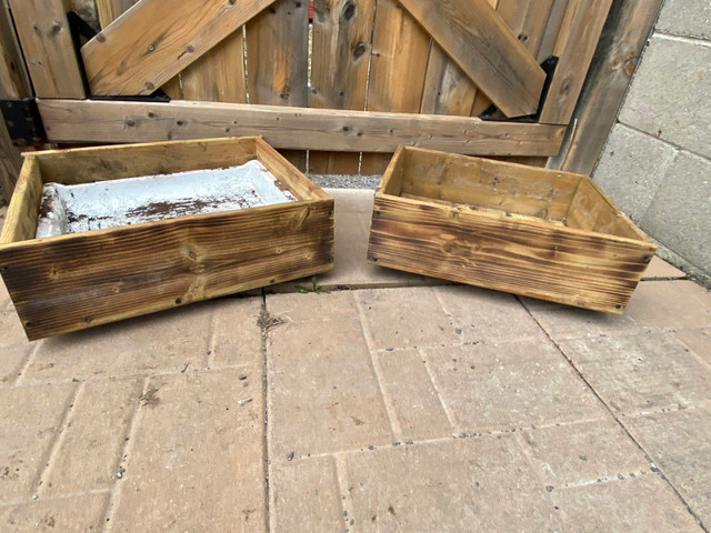 Rustic Wood boxes in Plants, Fertilizer & Soil in Peterborough