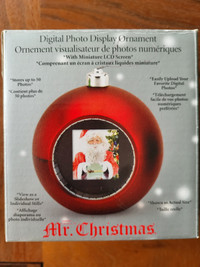 Digital Photo Display Christmas Ornament - Holds 50 Photos