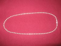 Sterling silver necklace, 32"