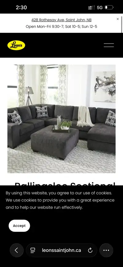 Comfy Sofa from Leon’s – Like New, View more