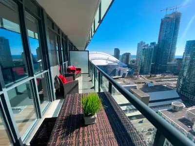 1 Bdrm Condo for Short Term Rental, by CN Tower (as of Sept 15)