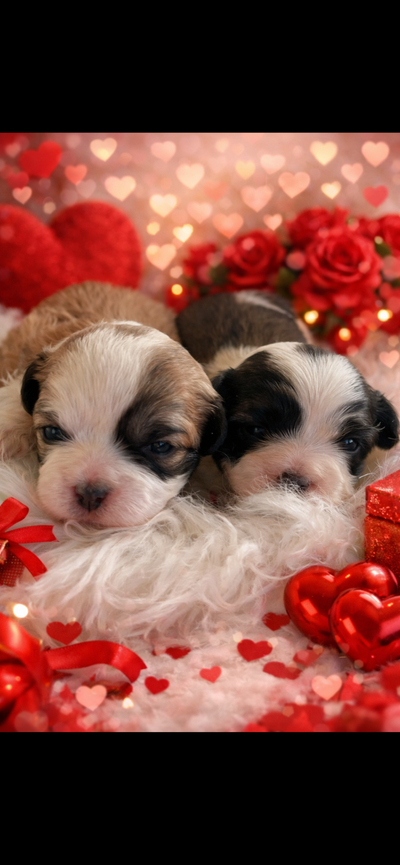 Malshi pup’s ready during spring break. Hypoallergenic, View more