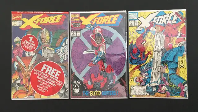 X-FORCE 1, 2, 4, 8, 11, & 15  Key Comics