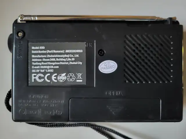 BAIJIALI KK9 AM/FM Portable Radio with Headphone Jack in General Electronics in Oshawa / Durham Region - Image 4