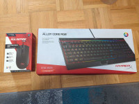 BNIB HyperX Alloy Core RGB - Gaming Keyboard and Mouse