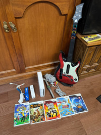 Nintendo Wii guitar hero, bundle, world tour