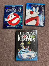 Ghostbusters movies and cartoon blu-ray and DVD 