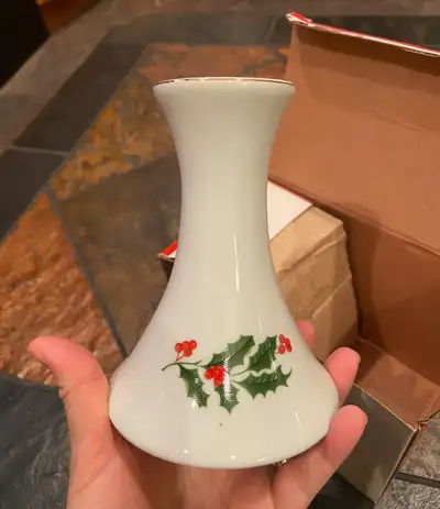 2 NEW CHRISTMAS Porcelain Candle Holders, View more