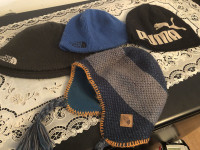 North face and Puma kids winter hats 