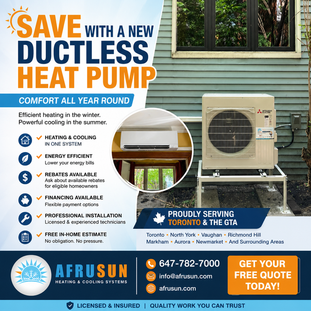 Mitsubishi Ductless Heat Pump Installation Rebates Available in Heating, Ventilation & Air Conditioning in City of Toronto - Image 2
