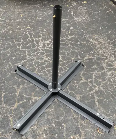 Never used this. Buy this additional base for your Treasure Garden cantilever umbrella #AG3, or othe...