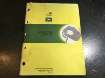 John Deere 820 Tractor Owner Maintenance Manual 2.5 3 Cyl Diesel, View more