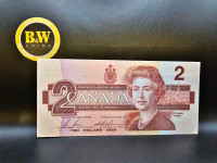 1986 Canadian $2 AU   Banknote