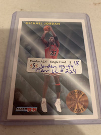 Michael Jordan 1993-94 Fleer LL #224 Showcase 267
