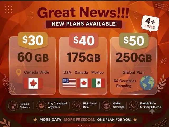 Huge Data Deals Starting at Just $30/Month! in Other in Québec City - Image 2