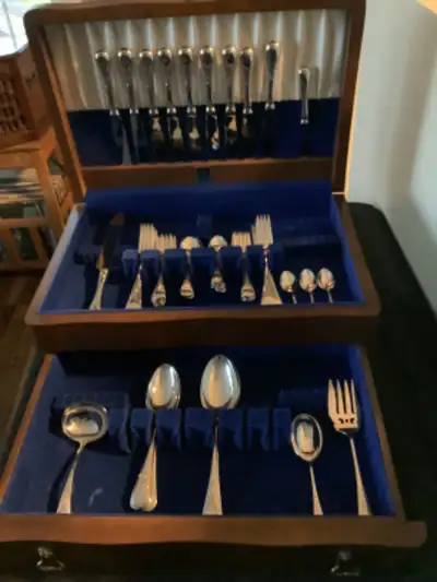 Birks Regency silver plate cutlery flatware, View more