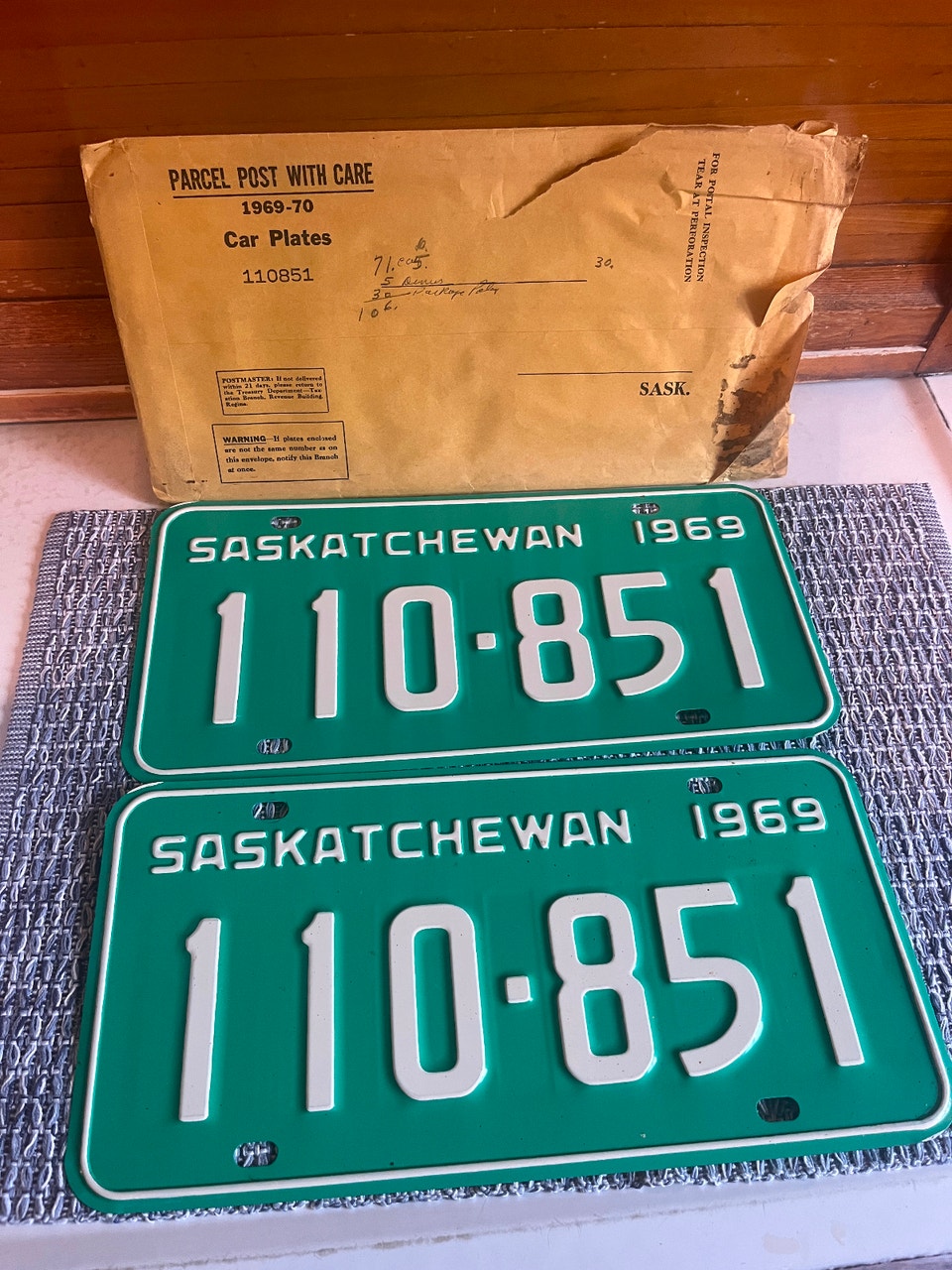 Vintage 1969 Saskatchewan License Plates Pair | Arts & Collectibles ...