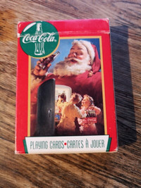 Vintage Coca-Cola cartes à jouer Noël 1995