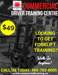 Forklift Training +License (VALID NATIONWIDE)//$49!!
