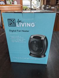 Digital Fan Heater - NEW in Box, Never Used