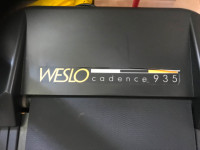 Treadmill  Weslo cadence 935 folding treadmill